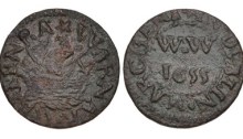 Dublin. Warner Westenra, merchant. copper Penny Token. Dated 1655. Williamson 412