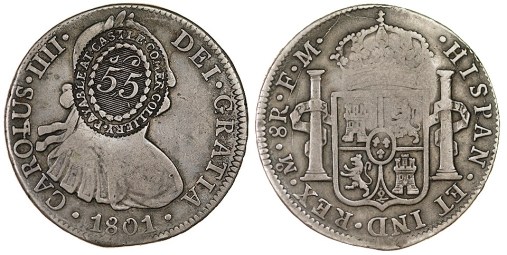 1801 Castlecomer token (obv + rev)