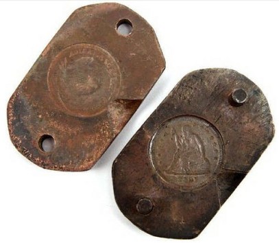 Cast Counterfeit coin mould