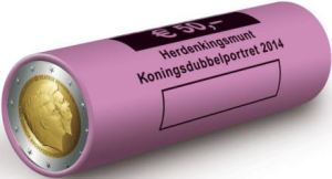 BU Roll of Euro coins