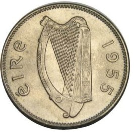 Ireland Irish sixpence coin obverse Eire