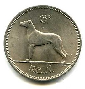 Ireland Irish coin sixpence reverse
