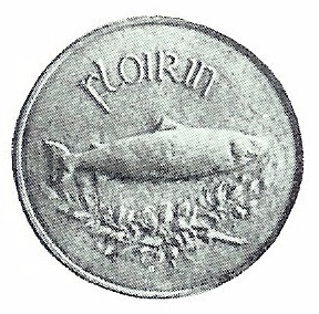 Eire, Ireland, Irish Free State, coin pattern, design, 1927 Albert Power pattern, florin (from a plaster model)