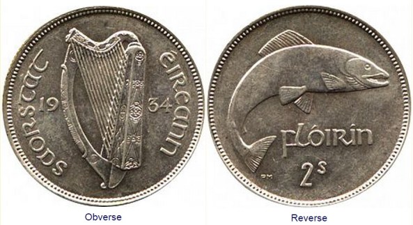 Irish Free State 1934 Florin