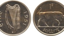 ireland coin irish shilling pre-decimal numismatics