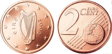 2002 Ireland – two cent coin