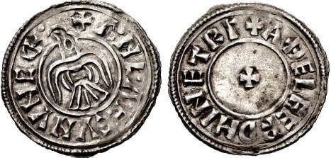 Anglo-Viking (Hiberno-Norse Northumbria). Anlaf Guthfrithsson. 939-941. Silver Penny, York mint; Athelferd, moneyer