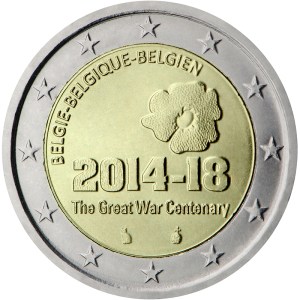 Belgium 2015 special €2 commemorative coin - Centenary of the start of the First World War