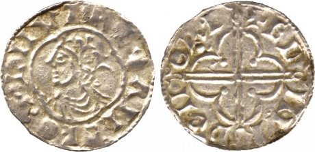 Cnut (1016-1035) , penny, quatrefoil type, Norwich, Edmund