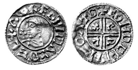 Hiberno-Norse, Phase I, Class A Penny, blundered legends but vestiges of the royal name of Æthelred and the Dublin mint-signature