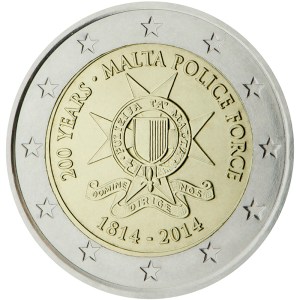 Malta 2015 special €2 commemorative coin - 200 years of Malta Police Force