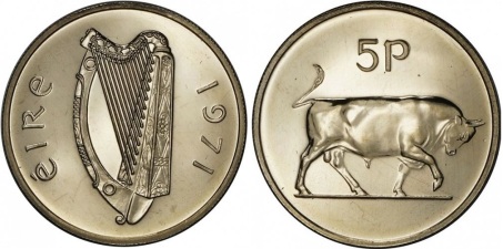 1971 Ireland 5p