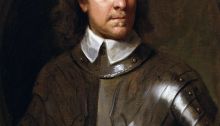 A 1656 Samuel Cooper portrait of Cromwell 1st Lord Protector of the Commonwealth of England, Scotland and Ireland In office (16th December 1653 – 3rd September 1658)