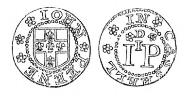 Aquilla Smith's engraving of John Peene's penny token (Cashel)