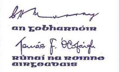 1978-81 B Series £10, Type 1, signatures C. H. Murray & Tomás F. Ó Cofaigh