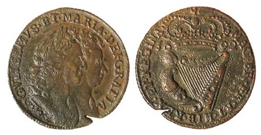 William & Mary, halfpenny, 1692, (S6597) Edge flaw, good very fine and scarce