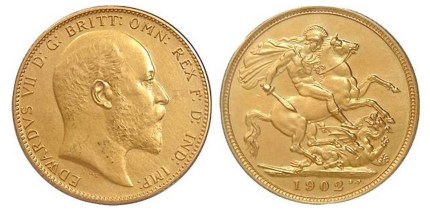 1902 Edward VII gold sovereign