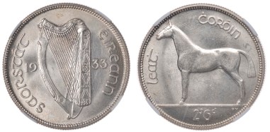 1933 Saorstát Éireann Halfcrown