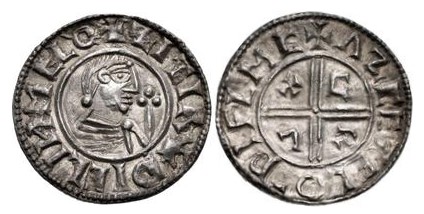 Hiberno-Norse Penny, Phase I, Class A CRUX (Sithric), 21mm, 1.64g, Obv. +ZITIR– DICLIИ MELO, Rev. +ΛZCETEL O– DIFLMC (O'S 1, Hildebrand 11, SCBC 6100)