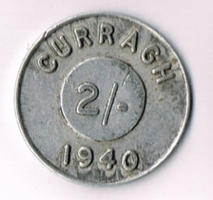 Ireland, Eire, 1940 Curragh Prisoner of War Camp 2s Token