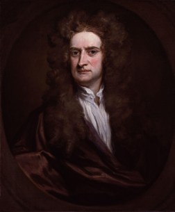 Isaac Newton in a 1702 portrait by Godfrey Kneller
