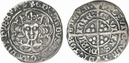 Edward IV 1465 heavy portrait groat, Dublin mint