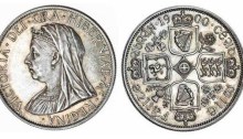 Victoria proof pattern Double-Florin, 1900, 22.65g, by Reginald Huth