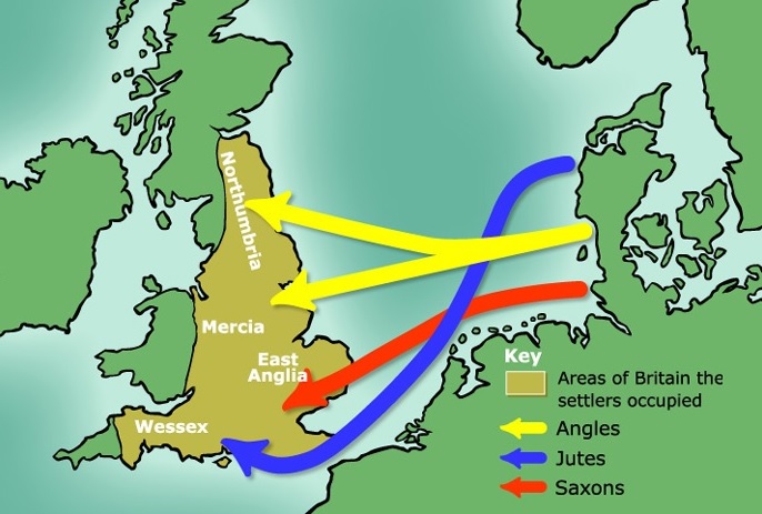 The original homelands of these European invaders were Germany, Denmark and northern Netherlands. They had wooden boats which they used to row around in the North Sea but the reason why these Germanic tribes were invading Britain is uncertain