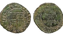 1601 Elizabeth I, Copper Penny (3rd Irish Coinage), Irish Coin Database, The Old Currency Exchange