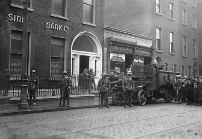 Several times in 1919 and 1920, during the Irish War of Independence, the Dublin Metropolitan Police (DMP) raided and ordered the closure of 6 Harcourt Street.