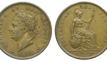 1826 GB & Ireland Copper Penny (George IV)