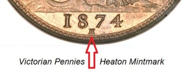 1874 GB Penny (Heaton Mint) detail