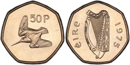 1975 Cupro-Nickel 50p, ex-King's Norton Collection