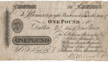 1820 £1 Alexanders Bank, Dublin (21 March 1820) no 4674