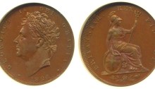 1826 GB & Ireland Farthing - Type II (couped, laureate bust)
