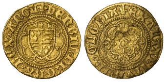 Henry VI Quarter Noble, London Mint, 1.67g 19.3mm