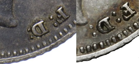 1836 William IV Groat, close colon variety (with normal)