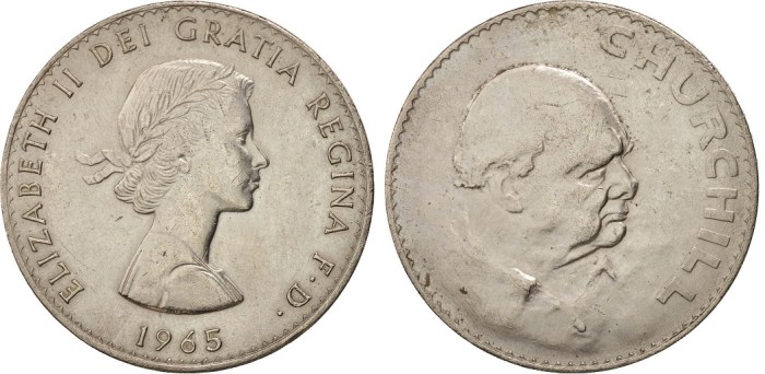 1965 GB & Ireland - Death of Sir Winston Churchill Crown. (The Old Currency Exchange, Du