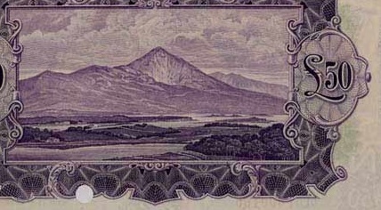 £50 'ploughman' note (reverse design - showing Croagh Patrick, Co Mayo)
