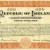 1920 (21 January) $50 Republic of Ireland Bond issued by Eamon de Valera. The Old Currency Exchange, Dublin, Ireland.