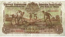 1939 Bank of Ireland, Five Pounds, dated 14th September 1939, 03BK 006503, signed by Brennan & Johnston. The Old Currency Exchange, Dublin, Ireland.