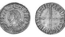 An Hiberno-Norse Phase II Long Cross Penny, Sihtric of Dublin, with Dublin mint signature of Siult (Moneyer of Dublin). The Old Currency Exchange, Dublin, Ireland.