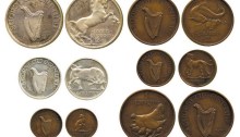Morbiducci Irish Pattern Coin Set (obv + rev) - one of each coin type.