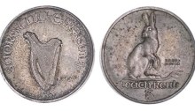 1927 Morbiducci Threepence in Nickel