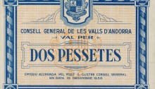 1936 Andorra 2 Pessetes