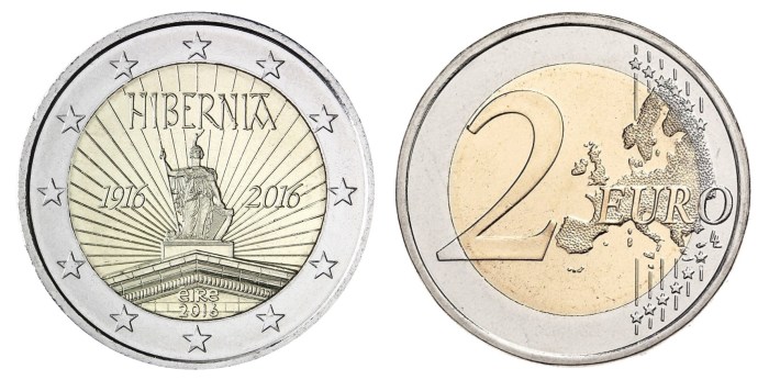 2016 Ireland special €2 - 100th anniversary of the Easter Rising