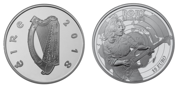 2018 Rory Gallagher €15 silver proof coin