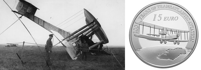 2019 Centenary of First Trans-Atlantic Flight €15 Silver Proof