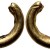 Britannia, Celtic AV Plated Ring Money. 200-100 BC. Gold plated, in smooth penannular form, decorated at one end. 2.20g, 18mm