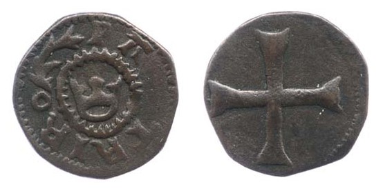 Edward IV, First ‘Anonymous’ Issue (1460-1462) Copper Half-farthing, 1.26g, DF.101 var. S. 6399